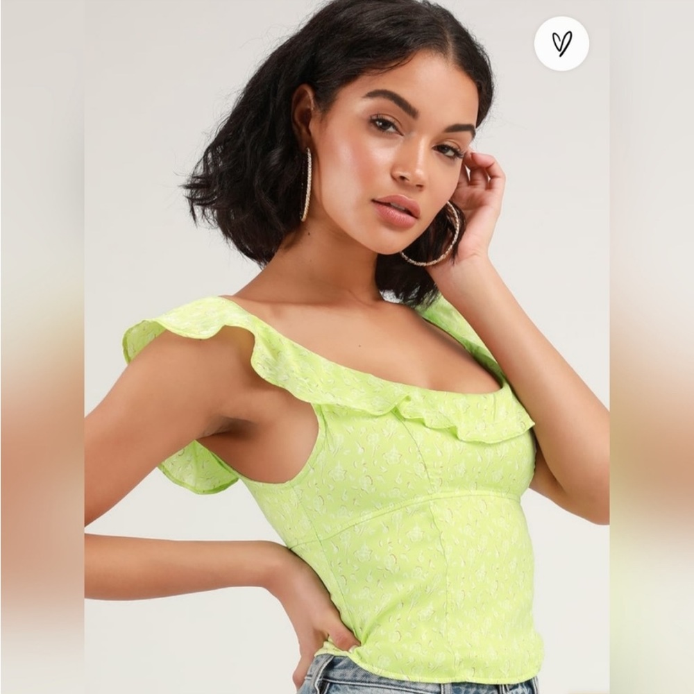 Free People Stay With You Ruffle Top